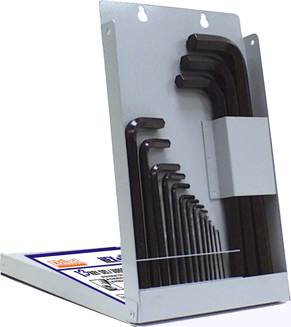 Picture of Brighton Best 529521 9 Pc Set Metal Box 1.5-10mm Short Arm Hex Key Sets Alloy 8650 (U.S.A.)